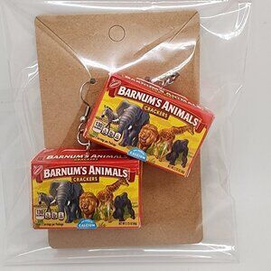 Mini-Brands "Barnum's Animals Crackers" Stainless Steel Fishhook Earrings